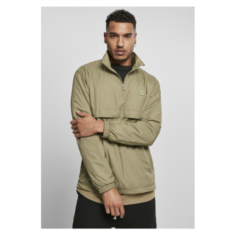 Stand Up Collar Pull Over Jacket khaki