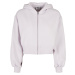 Women's Short Oversized Zipper Jacket softlilac