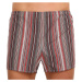 Classic men's boxer shorts Foltýn red with stripes extra oversize