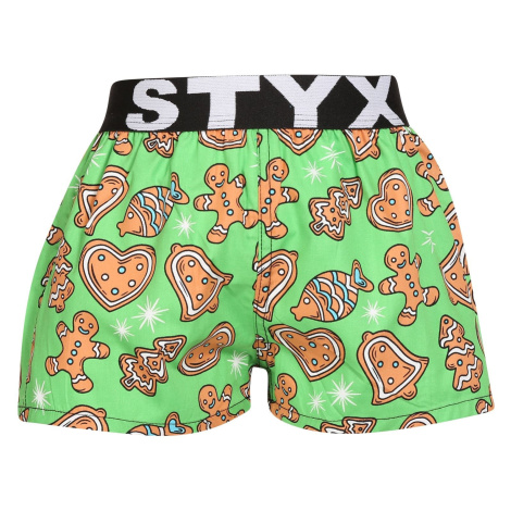 Children's Boxer Shorts Styx Art Sports Rubber Christmas Gingerbread