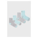Detské ponožky Skechers (4-pak) šedá farba
