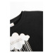 Detské tričko s dlhým rukávom Coccodrillo čierna farba
