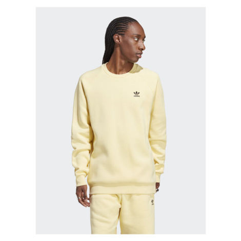 Adidas Mikina Trefoil Essentials Crewneck Sweatshirt IA4830 Žltá Regular Fit