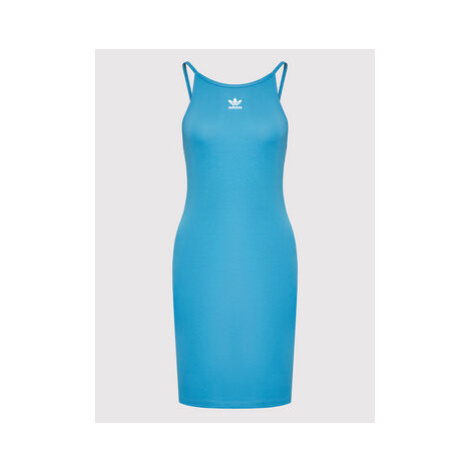 Adidas Letné šaty adicolor Classics HC2044 Modrá Slim Fit