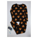 Trendyol Curve Black Teddy Bear Patterned T-shirt-Jogger Knitted Pajama Set