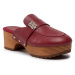 Tommy Hilfiger Šľapky Th Hardware Mid Hell Clog FW0FW06602 Bordová