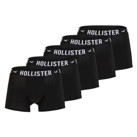 HOLLISTER Boxerky  čierna / biela