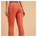 Dámske jazdecké nohavice 580 Light - rajtky s celogripovým sedom oranžové