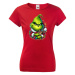 Dámské tričko Grinch s ozdobami - skvelé vianočné tričko