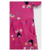 Dievčenské bavlnené šaty GAP x Disney ružová farba, mini, áčkový strih