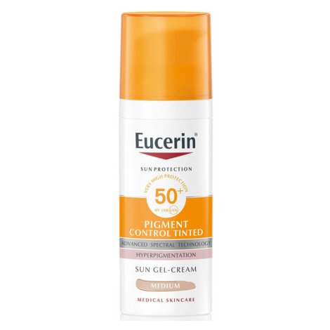 EUCERIN Sun Pigment Control Tinted Emulzia na opaľovanie na tvár SPF50+ tmavá 50 ml