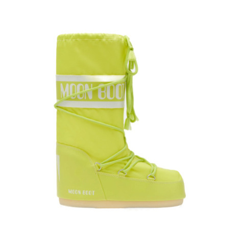 Dámske vysoké zimné topánky MOON BOOT MB ICON NYLON B001 CYBER LIME