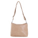 Dark beige 2-in-1 eco-leather urban shoulder bag