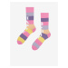 Sada voch párov pánskych ponožiek v ružovej a tmavomodrej farbe v darčekovom balení Dedoles Naro