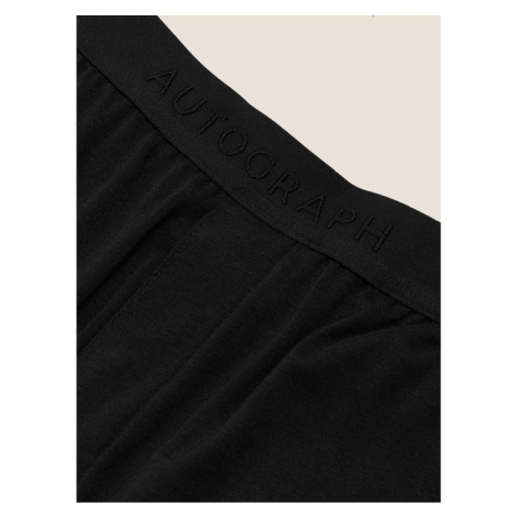Pyžamové nohavice Supersoft z prémiovej bavlny Marks & Spencer čierna