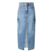 LEVI'S ® Sukňa 'Ankle Column Cargo Skirt'  modrá denim