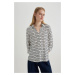 DEFACTO Regular Fit Long Sleeve Patterned Shirt