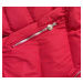 Krátka červená dámska zimná bunda (5M725-270)