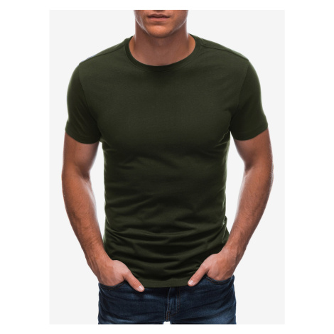 Tmavo zelené pánske basic tričko Edoti