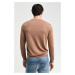 SVETER GANT EXTRAFINE MERINO WOOL C-NECK DK. SAND MELANGE