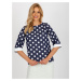 Blouse-LK-BZ-506755.56P-navy blue