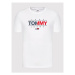 Tommy Jeans Tričko Tjm Essential Graphic DM0DM11600 Biela Slim Fit