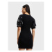 Desigual Úpletové šaty Kassandra 22WWVK71 Čierna Slim Fit