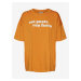 Oranžové dámske oversize tričko Noisy May Ida