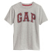 GAP V-NEW ARCH SCREEN Chlapčenské tričko, sivá, veľkosť