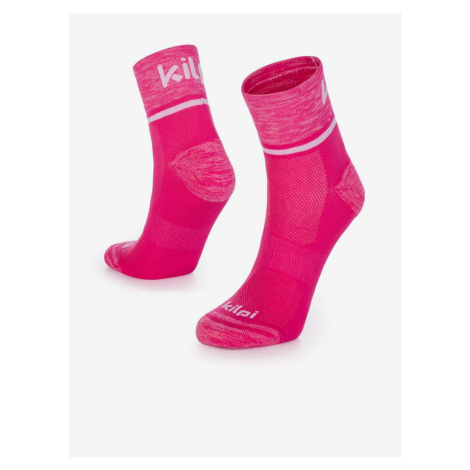 Tmavo ružové unisex športové ponožky Kilpi SPEED