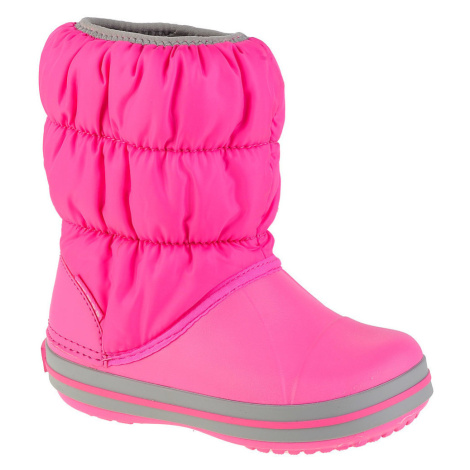 Crocs  Winter Puff Boot Kids  Obuv do snehu Ružová