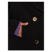 Pinko Vlnený kabát Configutazione Caban 101830 A13B Čierna Regular Fit