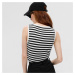 GAP Sleeveless Modal Shell Black White Stripe