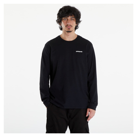 Tričko Patagonia M's LS P6 Logo Responsibili Tee Black