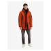 Oranžová pánska zimná bunda s kapucňou Tom Tailor