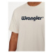 Wrangler Tričko Logo 112350523 Biela Regular Fit
