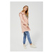 Pink parka jacket with hood - pink