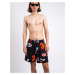 Carhartt WIP Slater Swim Trunks Isis Maria Dinner Print, Black