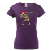 Dámské tričko Kostlivec dab dance - vtipné vianočné tričko