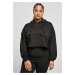 Women's Oversized Cropped Hoody Black