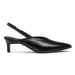 Calvin Klein Sandále Geo Stil Slingback Pump 50 HW0HW01345 Čierna