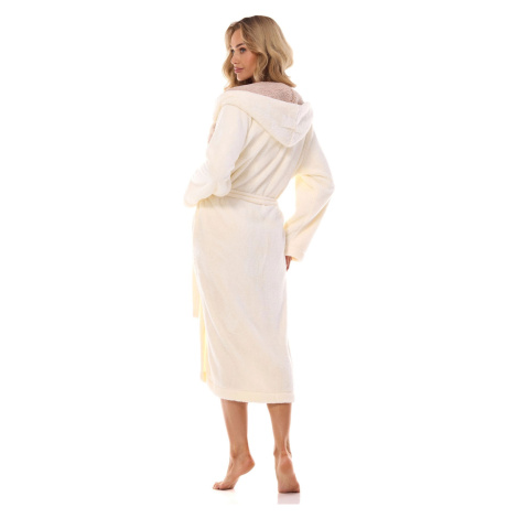 Dámsky župan 2410 LV cream - L&L L&L Collection