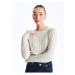 LC Waikiki Crew Neck Self-Patterned Long Sleeve Women's Knitwear Sweater