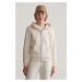 MIKINA GANT REG TONAL SHIELD ZIP HOODIE LINEN