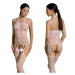 Passion ECO BS002 white - Bodystocking Farba: Biela