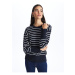 LC Waikiki Crew Neck Striped Long Sleeve Women's Knitwear Sweater