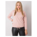 Dusty pink oversized lady's blouse with inscription