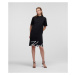 Šaty Karl Lagerfeld Karl Signature Hem Dress Black