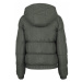 Urban Classics Ladies Hooded Puffer Jacket darkolive