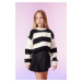 DEFACTO Girl's Crew Neck Sweater